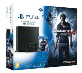 Console PlayStation 4 1 To Jet Black + Uncharted 4