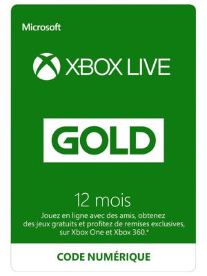 Abonnement Xbox Live Gold 12 mois [Code Digital - Xbox Live]