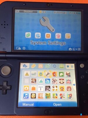 Nintendo New 3DS XL bleue (32 GB) Flashé