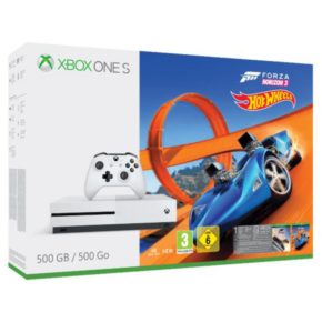 Pack Xbox One S 500go Blanche + Forza Horizon 3 + Hot Wheels XBOX ONE