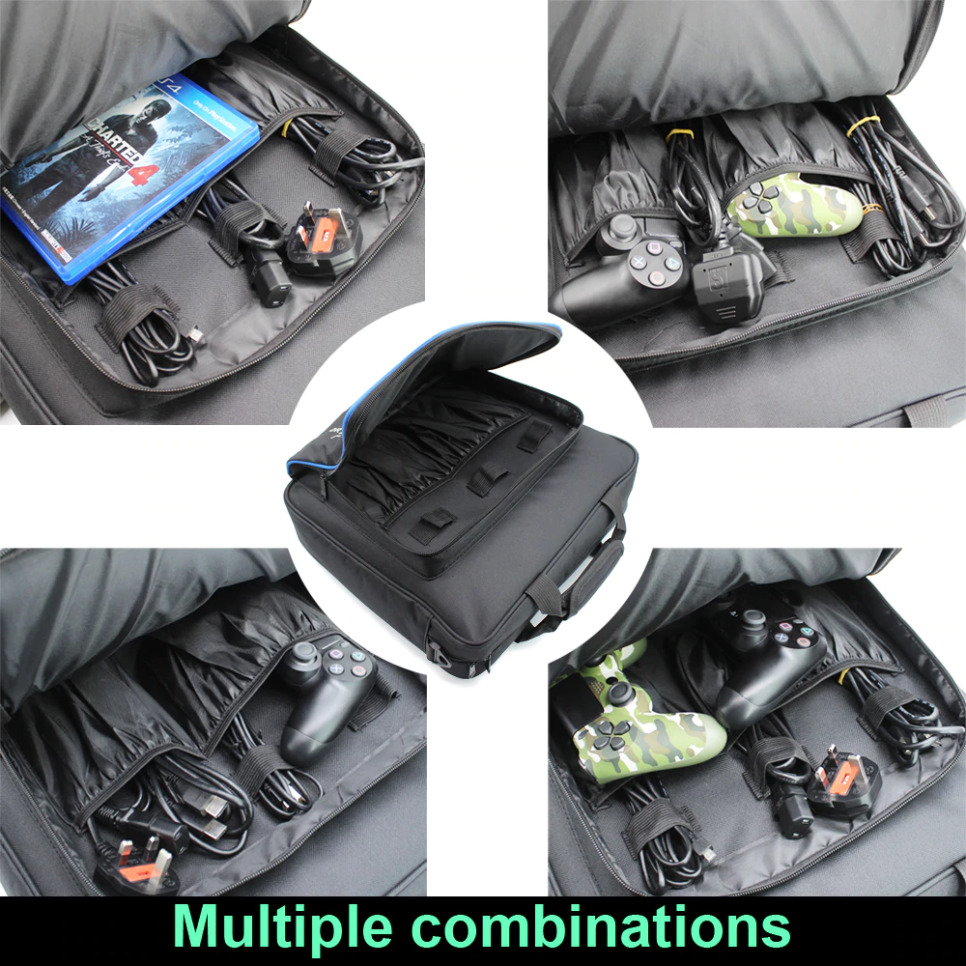 FOR PS4 / PS4 Pro Slim Game Bag Canvas Case Protect Shoulder Carry Bag Handbag Original size for PlayStation 4 PS4 Pro Console
