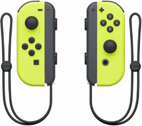 Paire-manettes Joy-Con-NintendoSwitch-jaune-neon-