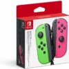 Paire-manettes Joy-Con-NintendoSwitch-rouge-rose-neon