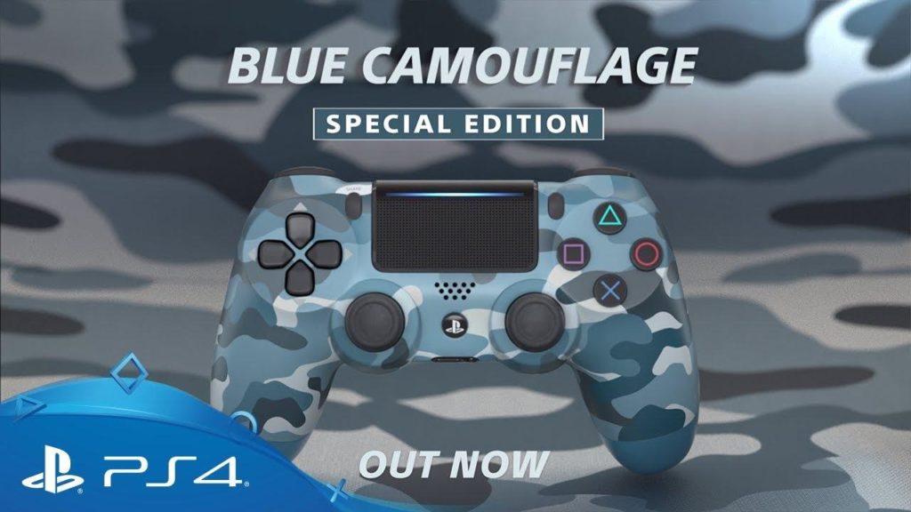 Manette-PS4-Sony-DualShock-4-Sans-fil-V2-Blue-Camouflage--