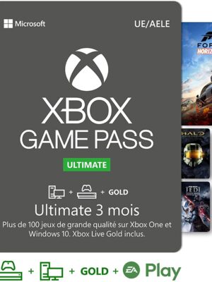 Abonnement Xbox Game Pass Ultimate | 3 Mois | Xbox/Win 10 PC - Code jeu à télécharger