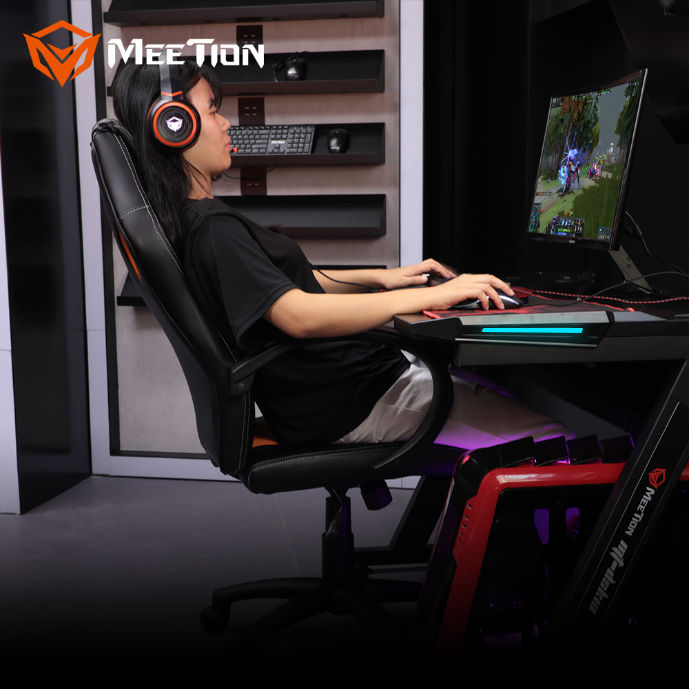 MEETION black and orange color classy GAMING CHAIR CHR05