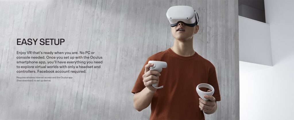 Oculus Quest 2 - Casque de réalité virtuelle tout-en-un - 256 GB