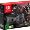 Console Nintendo Switch Edtion Monster Hunter Rise + Jeux Monster Hunter Rise + DLC Kit Deluxe