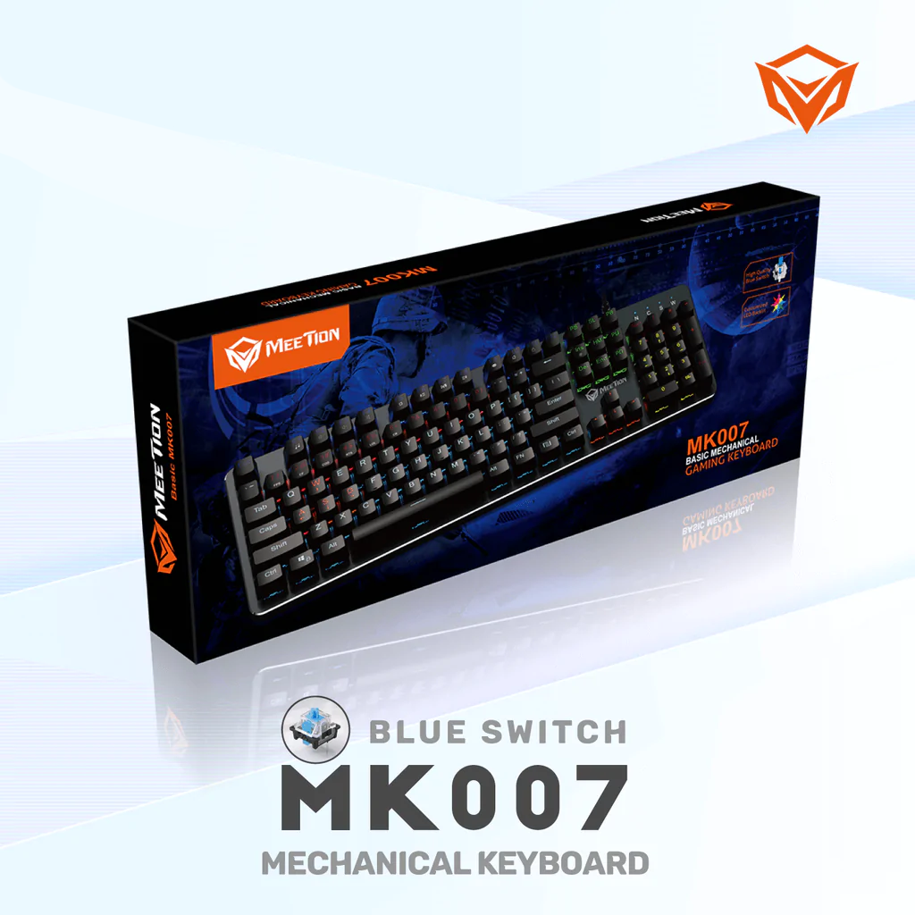 MEETION MK007 - Clavier Gamer Mécanique Blue switch - Achat jeux video  Maroc 