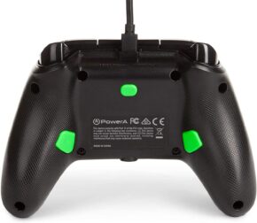 Manette filaire amélioré – PowerA Hint of Green (Xbox One)