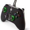 Manette filaire amélioré – PowerA Hint of Green (Xbox One)