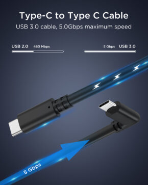 Câble Oculus Link 5M-16.4FT, Câble de jeu USB C vers USB C