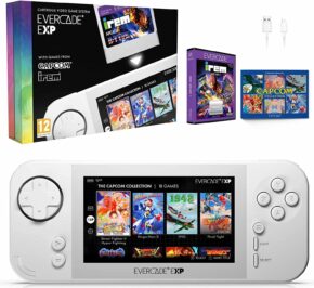 Blaze Evercade EXP – Console Portable + Capcom Collection 18 jeux intégrés & Cartouche Irem Arcade N°07 Incluse
