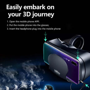 VRG Pro Plus 3D VR Headset Helmet Smart Virtual Reality Glasses for 5-7inch Smart Phone