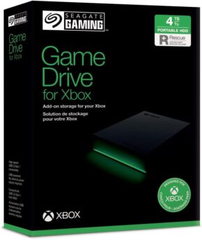 Seagate Game Drive for Xbox 2TB External Hard Drive Portable HDD – USB 3.2 Gen 1, Black with built-in green LED bar , Xbox Certified, 3 year Rescue Services (STKX2000400)