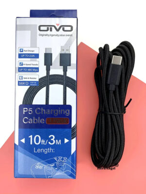 OVIO - Câble type C 3M , charge rapide pour Playstation 5, Xbox Series X|S, manette Switch Pro