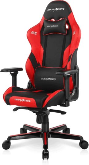 Chaise de jeu DXRacer Gladiator D8200 – Noir et rouge