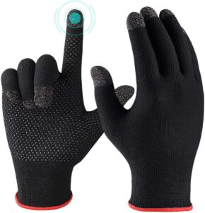 Gants de jeu tactiles , anti-transpiration, respirants, en fibre nano-argent très sensible
