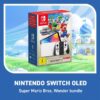 Console Nintendo Switch OLED Blanche + Super Mario Bros Wonder (Pré-installé) + Abonnement Nintendo Online 12 Mois