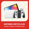 Console Nintendo Switch OLED Blanche + Super Mario Bros Wonder (Pré-installé) + Abonnement Nintendo Online 12 Mois