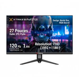 Moniteur XTRIKE M-ProF27120 27″ IPS 120Hz – Écran Gaming Full HD