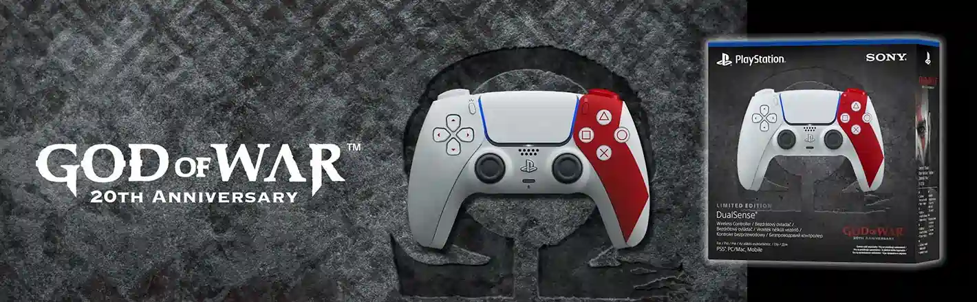 Manette sans fil Sony DualSense – Édition limitée God of War 20 ans