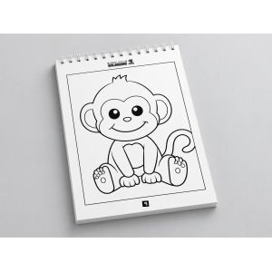 Le Petit Artiste Coloriage – 50 Animaux Adorables – Livre de Coloriage A4 à Spirale dès 2 Ans