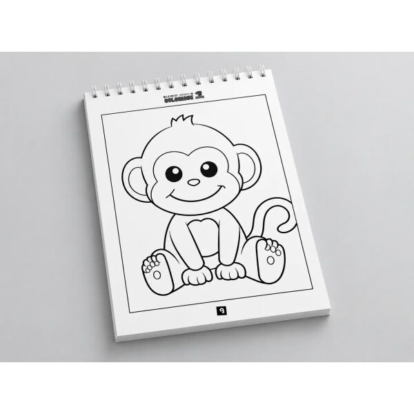 Le Petit Artiste Coloriage – 50 Animaux Adorables – Livre de Coloriage A4 à Spirale dès 2 Ans